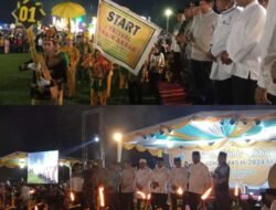 Meriah, Zulkifli dan Wagirin Arman Lepas Peserta Festival Takbir Akbar dan Pawai Obor di Klambir V