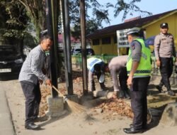 Laksanakan Korve di Sekolah SLB Stabat, Kapolres Lagkat: Sesuai Arahan Presiden RI